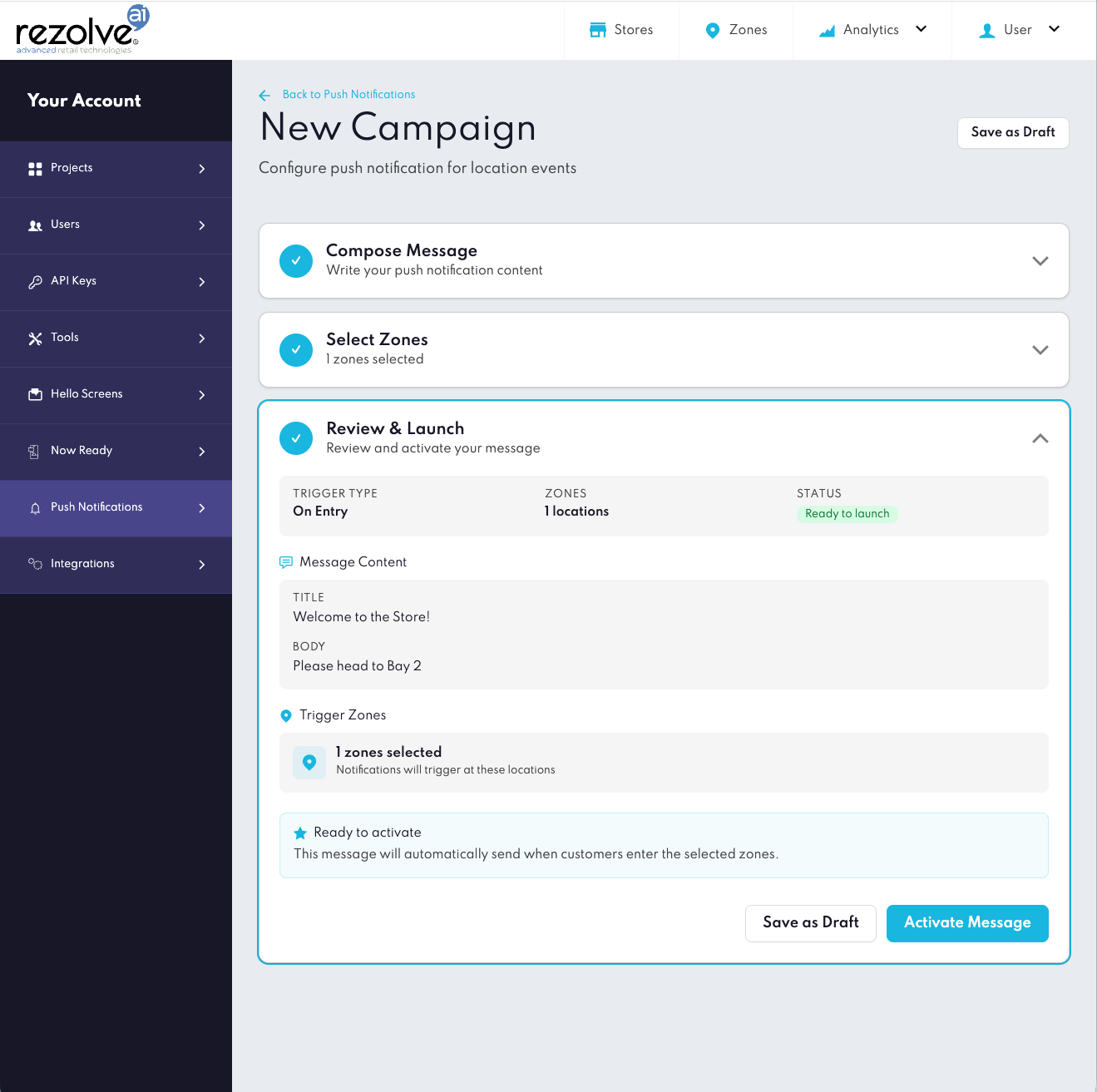 Canvas New Campaign - Review &amp; Launch